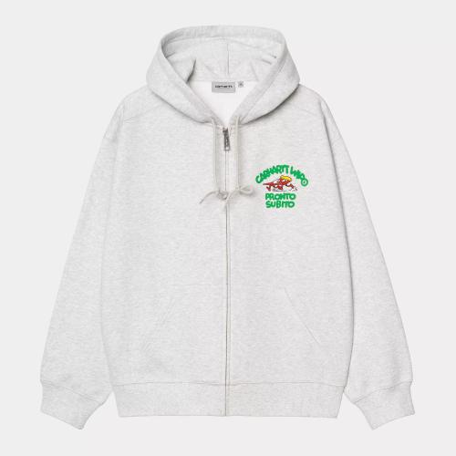 Zip-Hooded Carhartt WIP Pronto ash heather