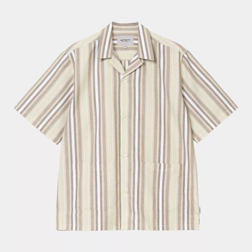 Hemd Carhartt WIP Folsey stripe pale olive