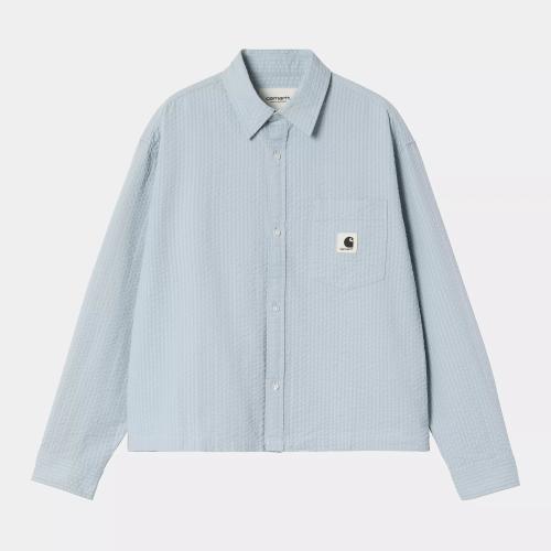 (w) Shirt Carhartt Toland Stripe blue fog
