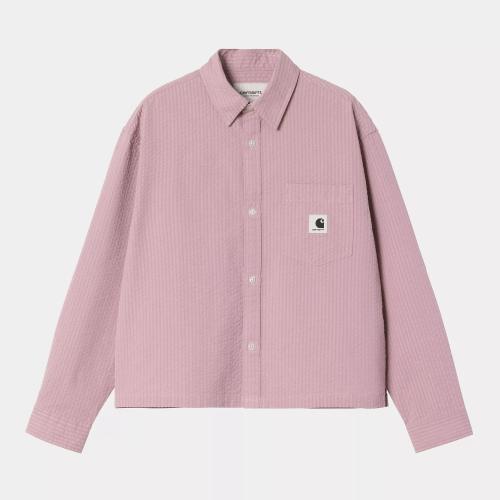 (w) Shirt Carhartt Toland Stripe pink fog