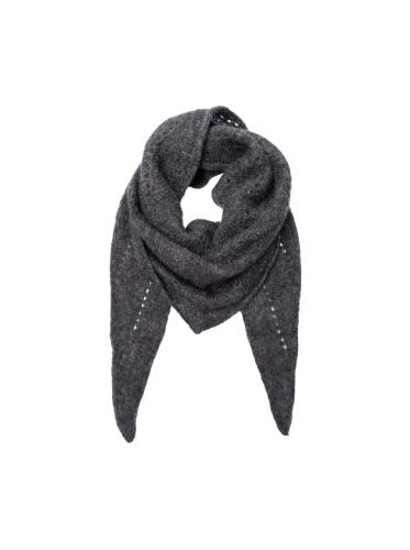 (w) Miniscarf Black Colour BCDELL dark grey