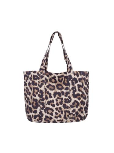(w) Bag Black Colour BCNELLA canvas leopard