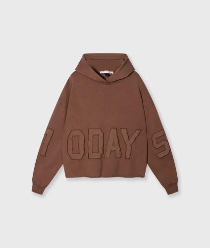 (w) Hooded 10Days Statement Logo truffle