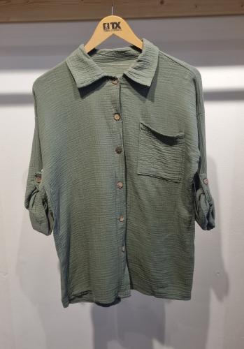 (w) Hemd Gaze khaki