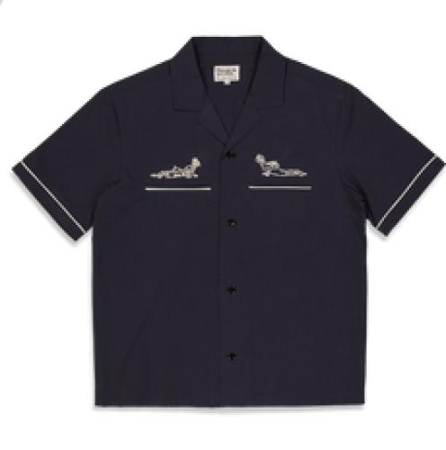 Hemd The Loose Company Kiss blau