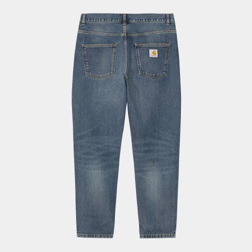 Pant Carhart WIP Newel blue dark used wash