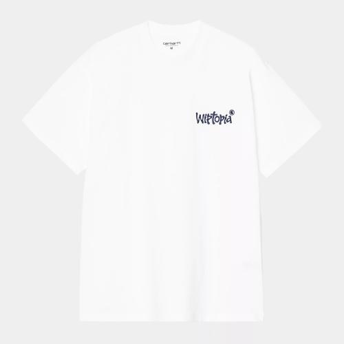 T-Shirt Carhartt WIP Wiptopia Script white