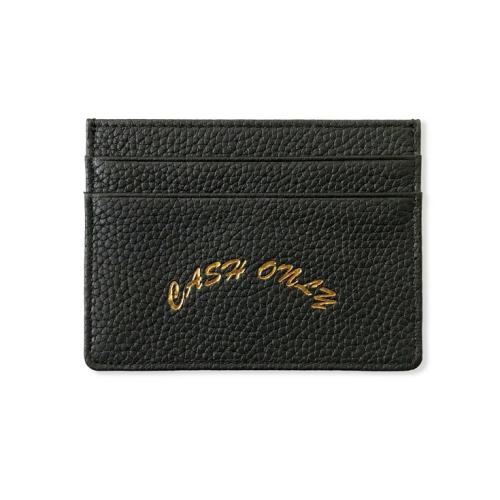 Cardholder Cash Only Leather black