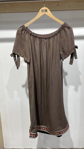 (w) Kleid 250008 boho braun-orange
