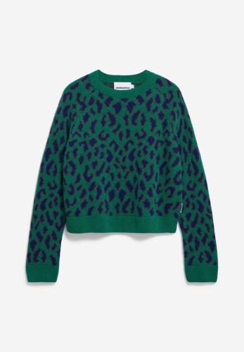 (w) Sweater Armedangels Diliriaa Leopaa emerald green