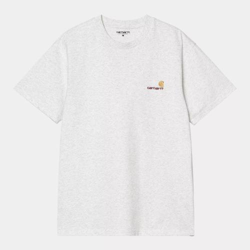 T-Shirt Carhartt WIP American Script ash heather