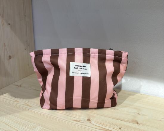 Kosmetiktasche sozakka rosa/braun