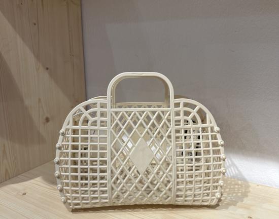 (w) Retro Basket small creme