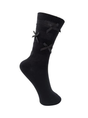 (w) Socken Black Colour BCUNA bow black