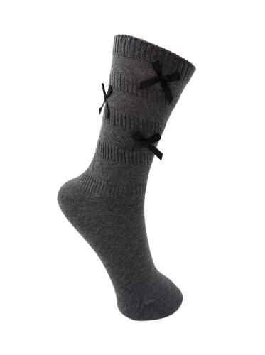 (w) Socken Black Colour BCUNA bow dark grey