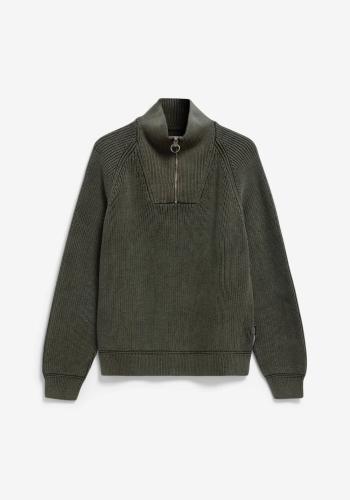 Quarter-Zip Armedangels Kaalves Gmt Dye forest