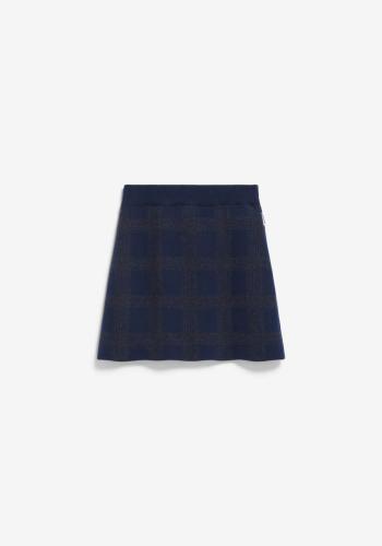 (w) Skirt Armedangels Darlaa Check night sky-steel