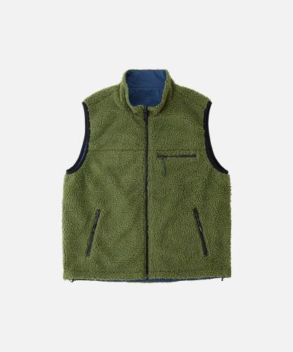 Weste Gramicci Reversible Sherpa dusty navy