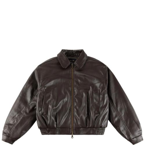 Jacke Dime Debossed Wavy brown