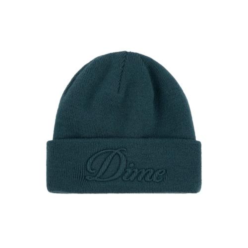 Mtze Dime Cursive Fold teal