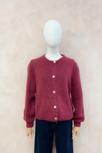 (w) Cardigan 7517 bordeaux