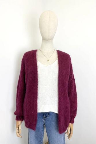(w) Strickjacke Bernadette II 603 bordeaux