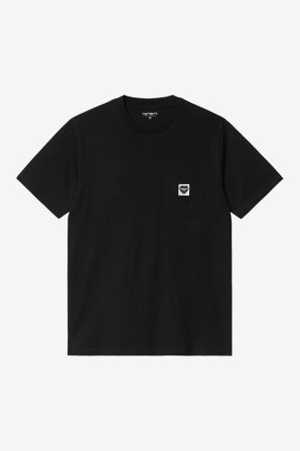 T-Shirt Carhartt WIP Pocket Heart black