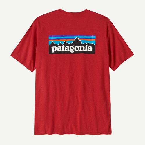 T-Shirt Patagonia P-6 Logo Responsibili amanita red
