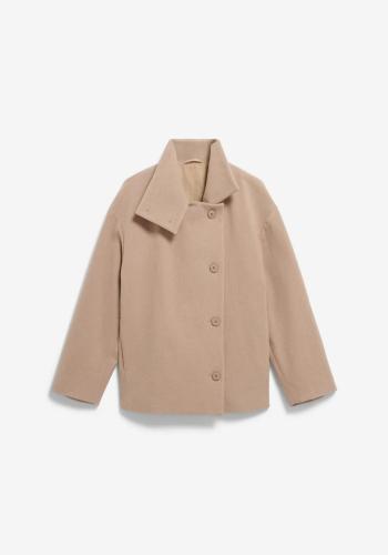 (w) Mantel Armedangels Majelaa Wool true camel