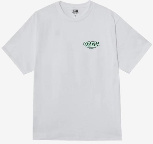 T-Shirt Obey Knowledge & Growth white