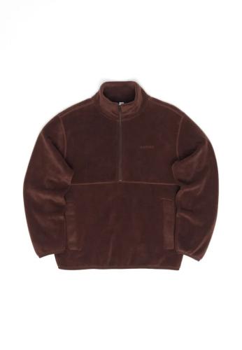 Half-Zip Fleece Mazine deep mahogany