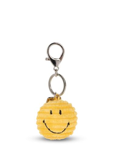 Smiley Keychain Corduroy yellow