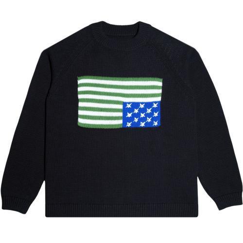 Strickpullover Carpet Company C-Star Flag black