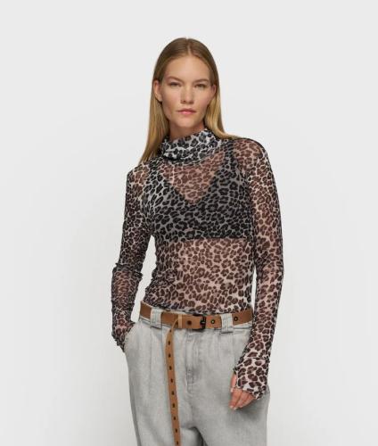 (w) Longsleeve 10DAYS Mesh leopard