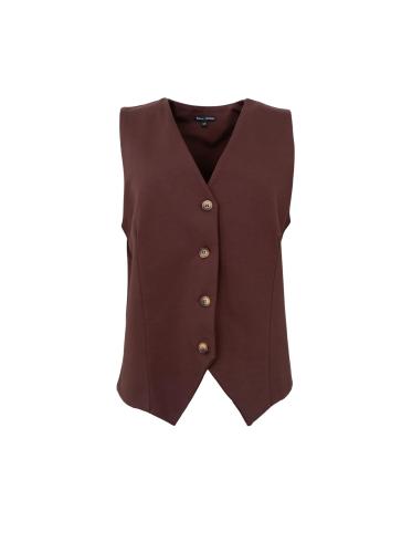 (w) Weste Black Colour BCDAVI coffee