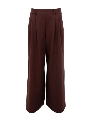 (w) Pant Black Colour BCDAVI Wideleg coffee