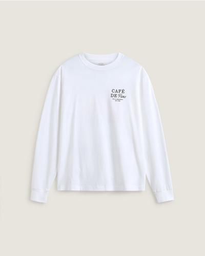 Longsleeve Vans Cafe white 