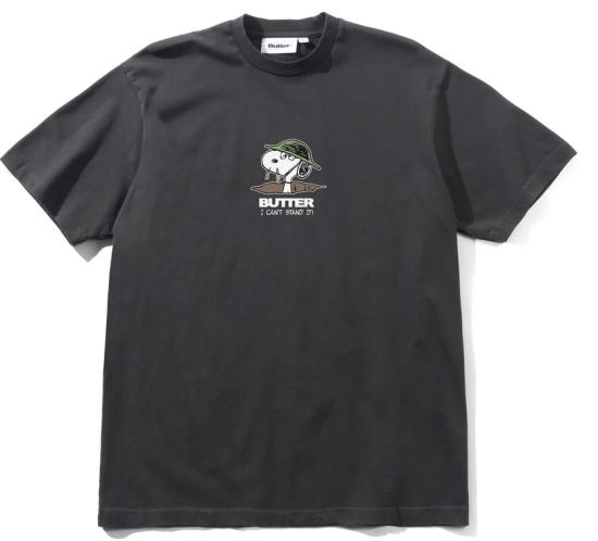 T-Shirt Butter Goods Can't Stand It washed black