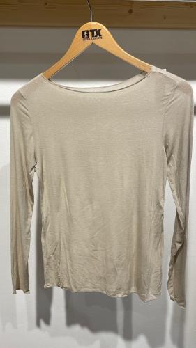 (w) Longsleeve Viskose/Cashmere beige