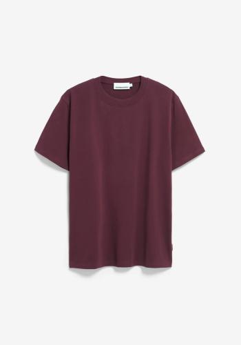 T-Shirt Armedangels Maarkos dark cranberry