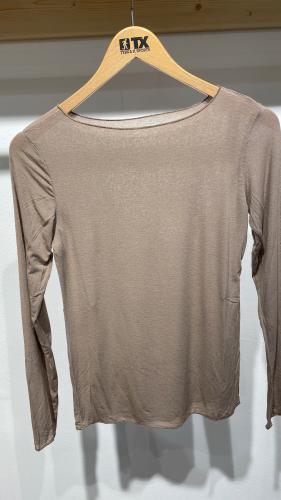 (w) Longsleeve Viskose/Cashmere caramel
