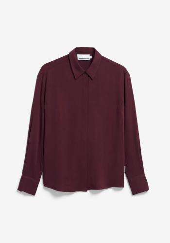(w) Blouse Armedangels Larisaana Longsleeve dark cranberry