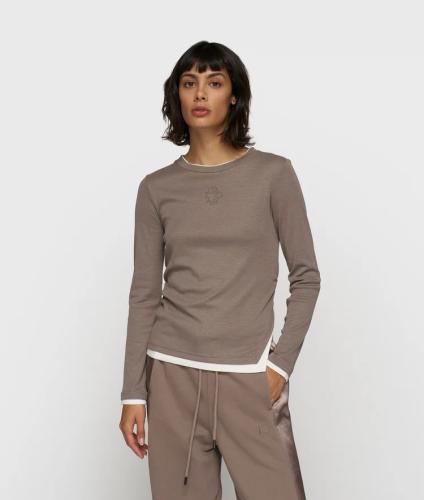 (w) Longsleeve 10Days Tee Rib moonrock