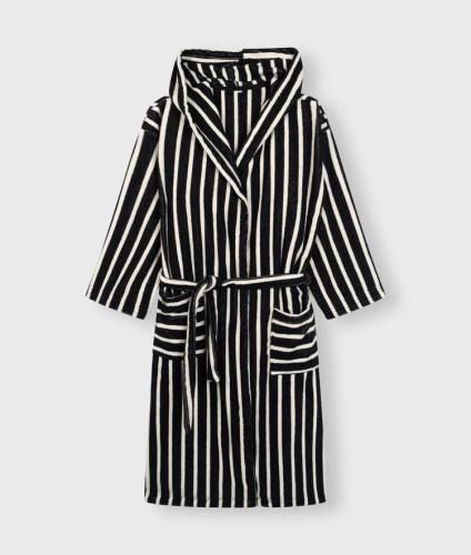 (w) Bademantel 10DAYS stripes black/ecru