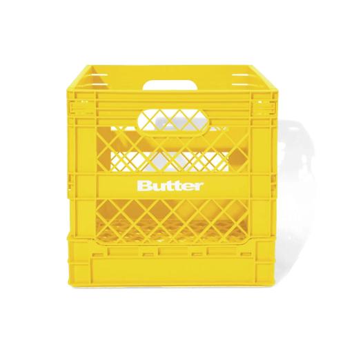 Box Butter Goods Record Crate yellow
