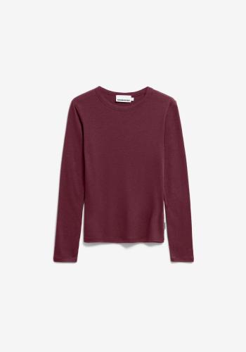 (w) Longsleeve Armedangels Maiaa Wool Blend dark cranberry