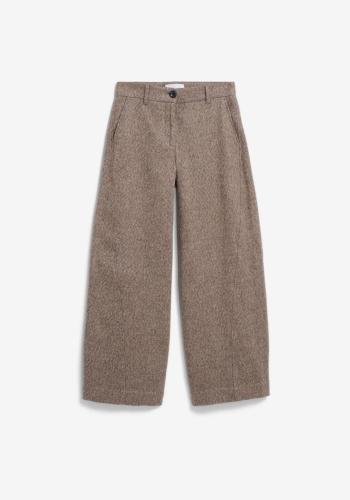 (w) Pant Armedangels Nyxaa Tweed pure walnut cream