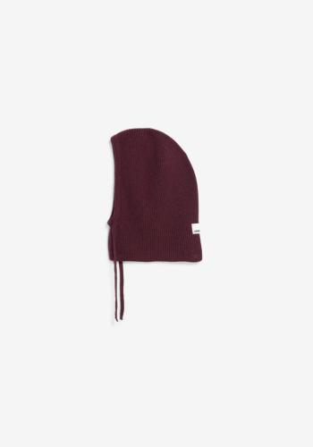 (w) Balaclava Armedangels Deaata dark cranberry