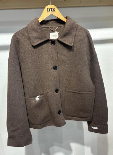 (w) Kurzmantel SY728 dark brown