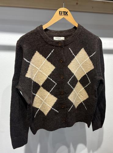 (w) Cardigan M908 brown